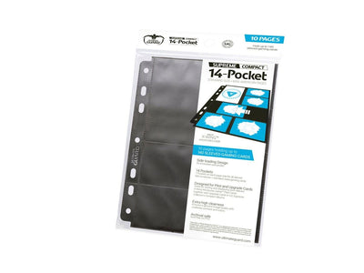Ultimate Guard 14-Pocket Supreme Compact Pages Standard + Mini American (10) - Black