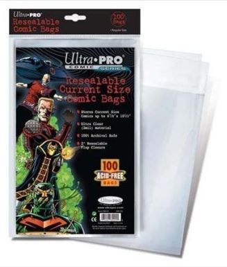 Ultra PRO Current Size Resealable Comic Bags 100ct