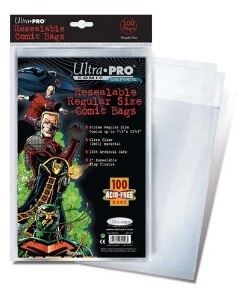 Ultra PRO Regular Size Resealable Comic Bags 100ct