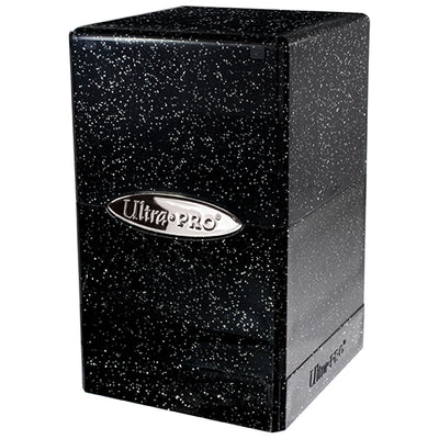 Ultra PRO Satin Tower Deck Box Glitter Black