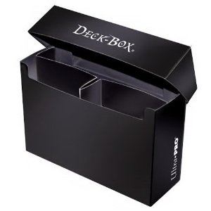 Ultra Pro Oversized 3-Compartment Deck Box Double Black