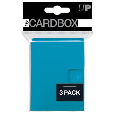 Ultra Pro PRO 15+ Card Box 3-Pack Light Blue