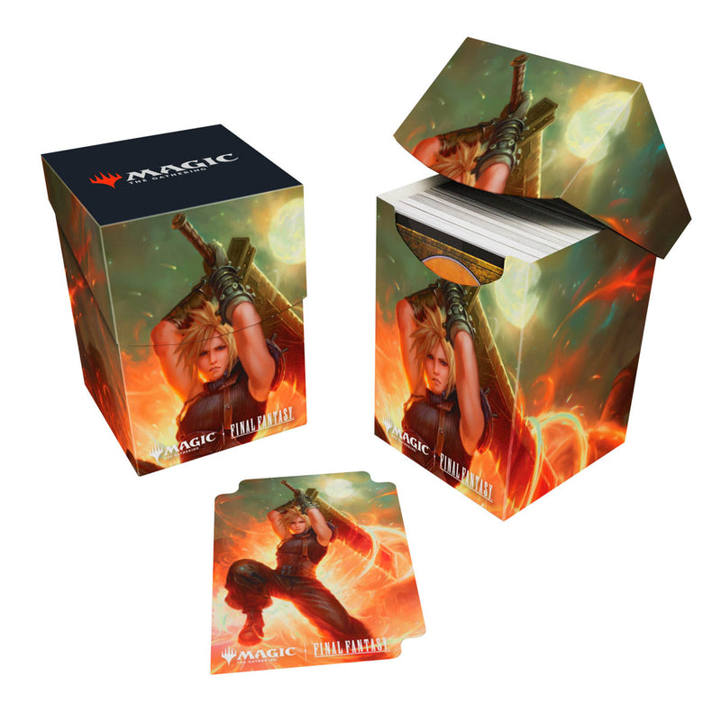 Ultra PRO Magic: The Gathering Final Fantasy Cloud, Ex-SOLDIER (Commander) 100+ Deck Box