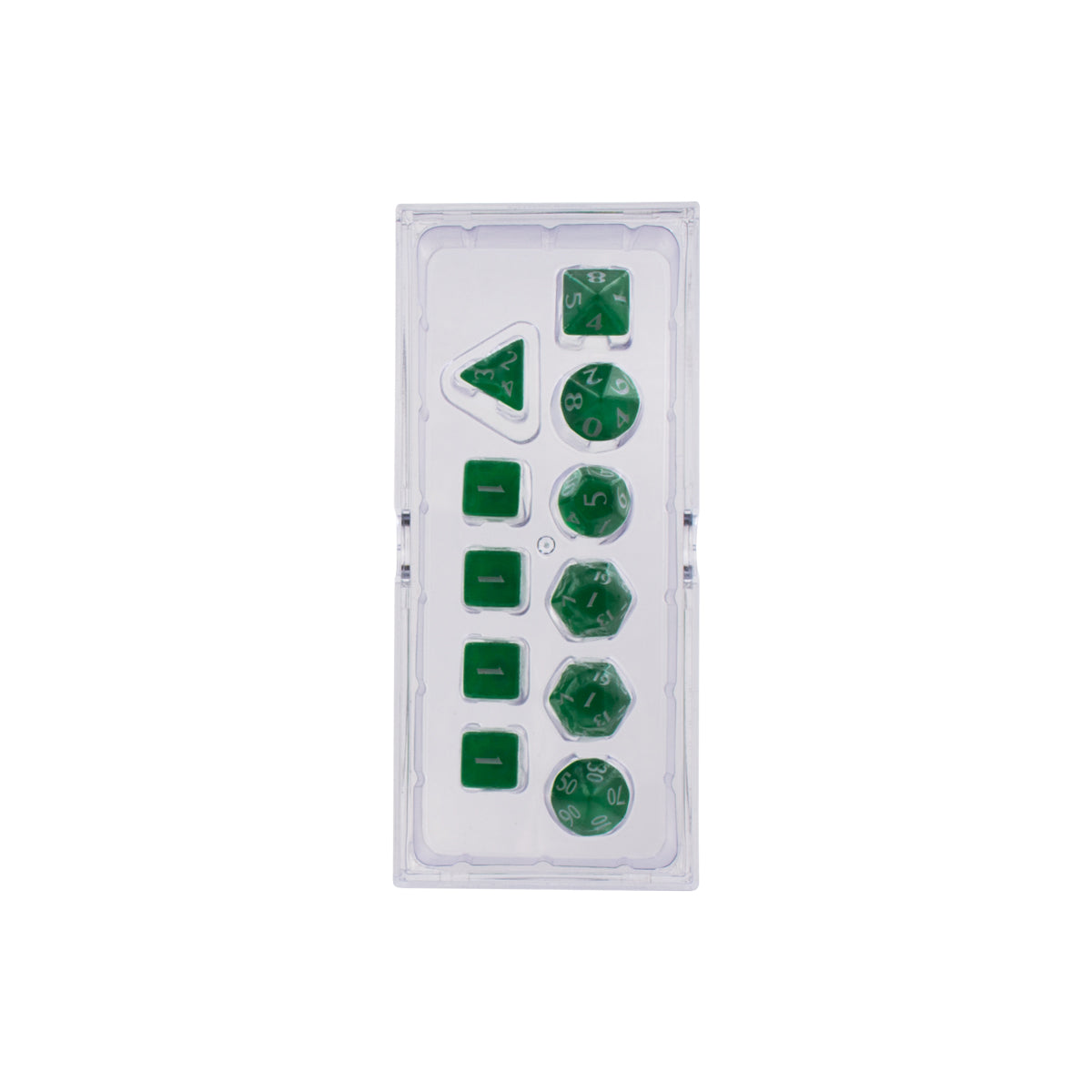 Ultra Pro: 11CT Eclipse - Forest Green Polyhedral Dice Set