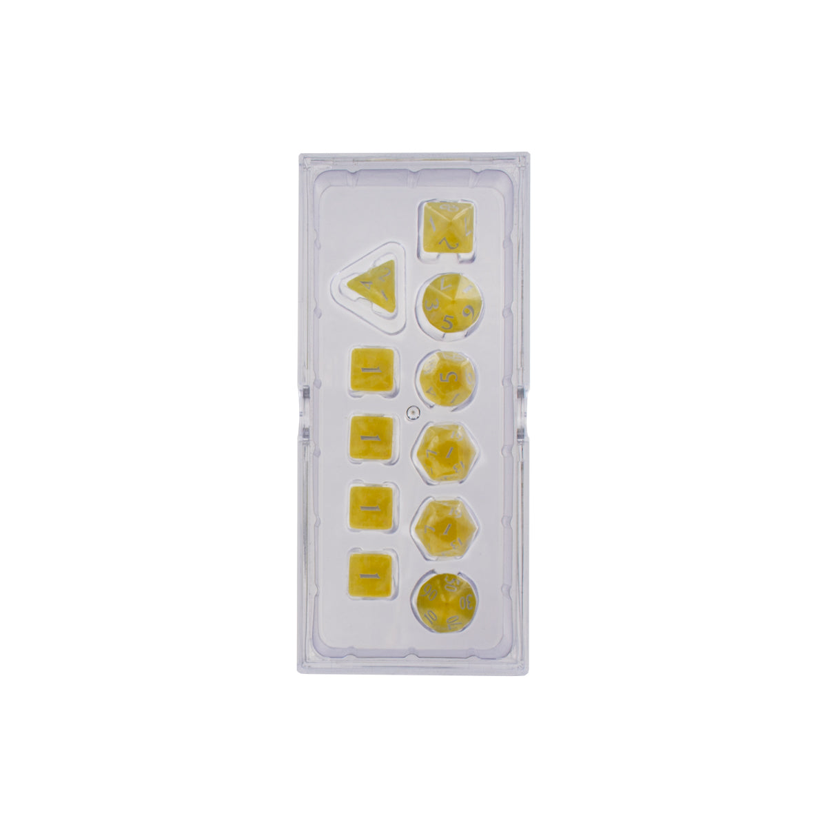 Ultra Pro: 11CT Eclipse - Lemon Yellow Polyhedral Dice Set