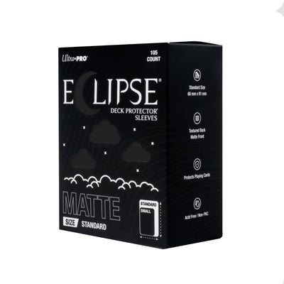 Ultra PRO ECLIPSE Matte Standard Deck Protector Sleeves Jet Black 105ct
