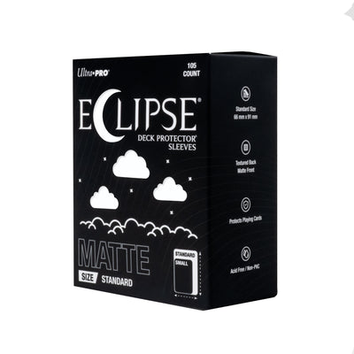 Ultra PRO ECLIPSE Matte Standard Deck Protector Sleeves Arctic White 105ct