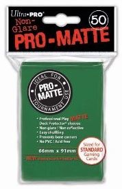 Ultra Pro Sleeves: Standard Pro-Matte - Non-Glare Green 50CT
