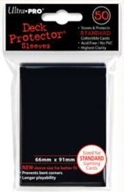Ultra PRO Standard Deck Protector Sleeves Black 50ct