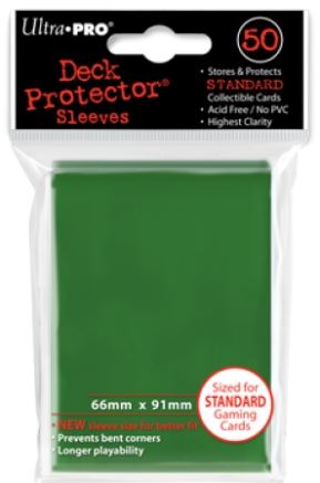 Ultra PRO PRO-Gloss Standard Deck Protector Sleeves Green 50ct