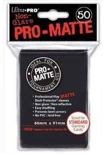 Ultra Pro Sleeves: Standard Pro-Matte - Non-Glare Black 50CT