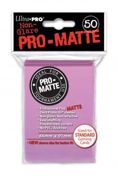 Ultra Pro Sleeves: Standard Pro-Matte - Pink 50CT