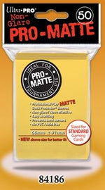 Ultra Pro Sleeves: Standard Pro-Matte - Yellow 50CT