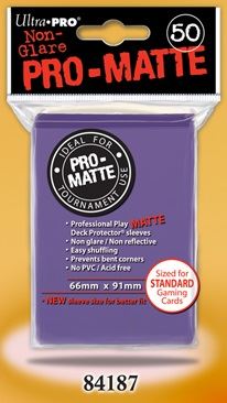 Ultra Pro Sleeves: Standard Pro-Matte - Purple 50CT