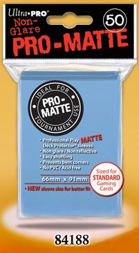 Ultra Pro Sleeves: Standard Pro-Matte - Light Blue 50CT