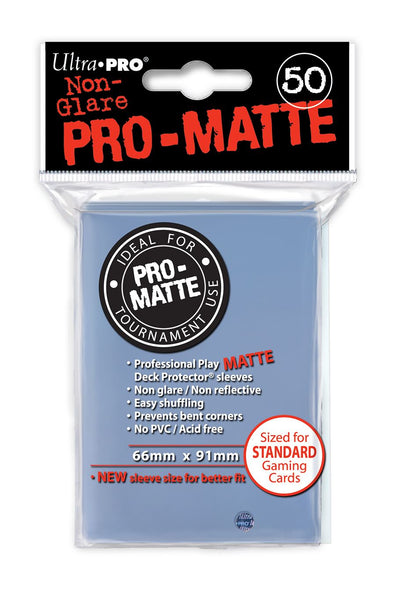Ultra PRO PRO-Matte Standard Deck Protector Sleeves Clear 50ct