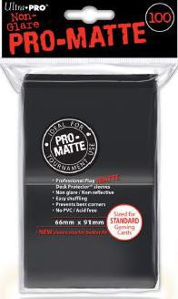 Ultra Pro PRO-Matte Standard Deck Protector Sleeves Black 100ct