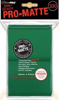 Ultra PRO PRO-Matte Standard Deck Protector Sleeves Green 100ct