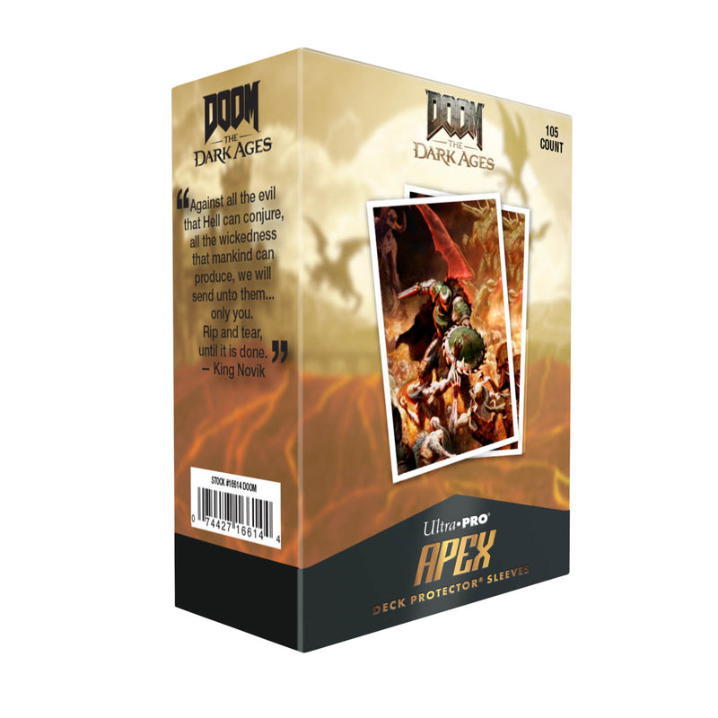 Ultra PRO APEX Deck Protector Sleeves DOOM: The Dark Ages Onslaught 105ct