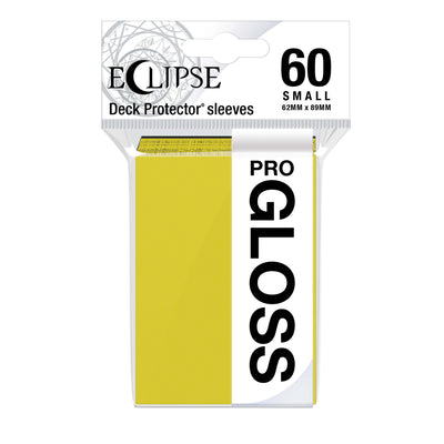 Ultra PRO ECLIPSE Gloss Small Deck Protector Sleeves Lemon Yellow 60ct