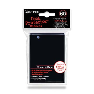 Ultra Pro Sleeves: Japanese - Small Black 60CT