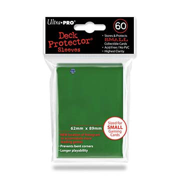 Ultra PRO Deck Protector Sleeves Japanese Size Green 60ct