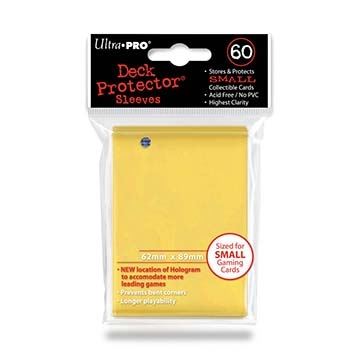 Ultra PRO Small Yellow Deck Protector Sleeves 60ct