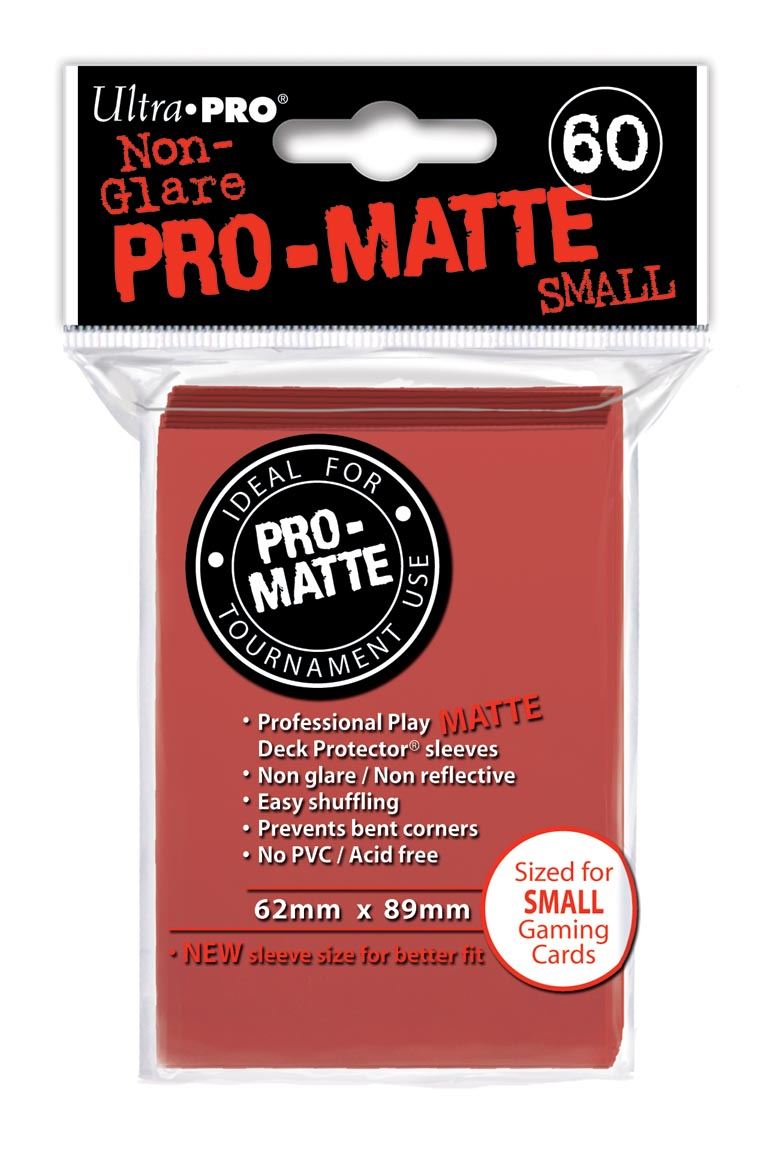 Ultra Pro Sleeves: Japanese Pro-Matte - Small Red 60CT
