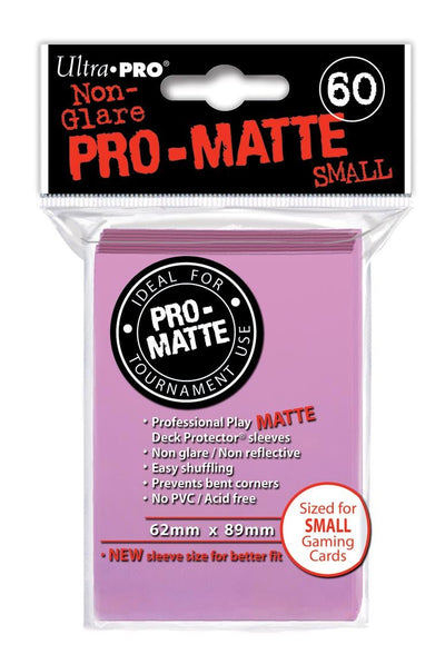 Ultra PRO Pro-Matte Small Deck Protector Sleeves Pink 60ct