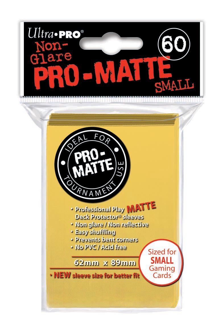 Ultra Pro Sleeves: Japanese Pro-Matte - Small Yellow 60CT