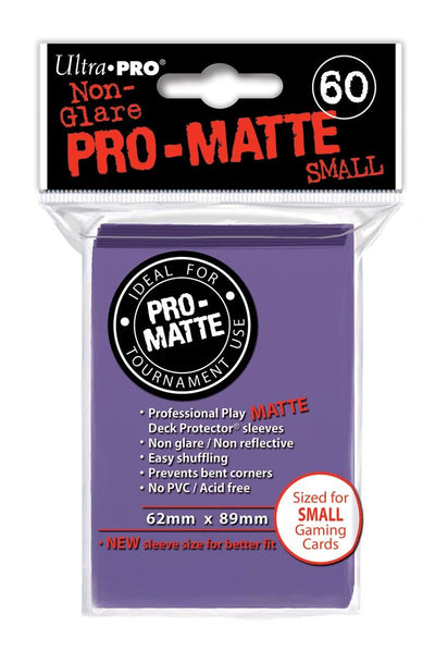 Ultra PRO PRO-Matte Small Deck Protector Sleeves Purple 60ct
