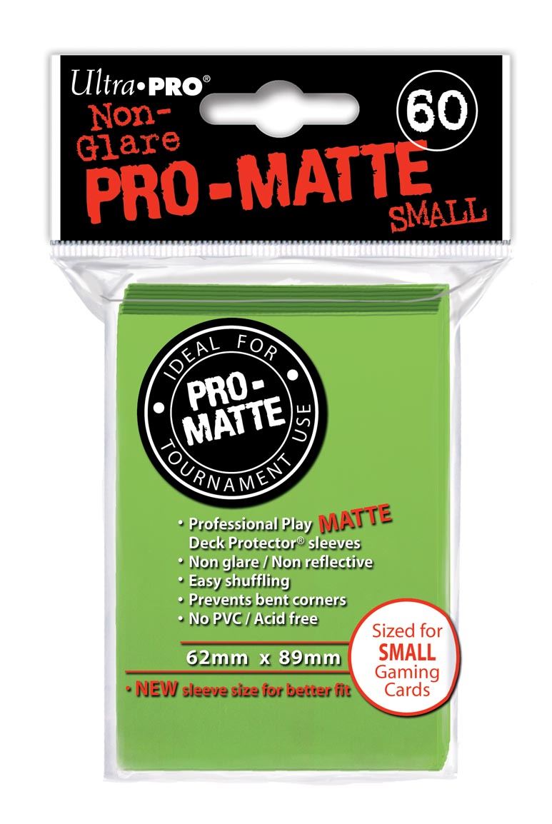 Ultra Pro Sleeves: Japanese Pro-Matte - Small Lime Green 60CT