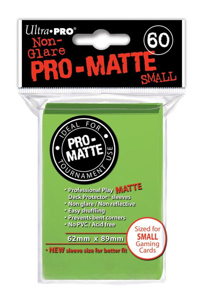 Ultra PRO PRO-Matte Small Deck Protector Sleeves Lime Green 60ct