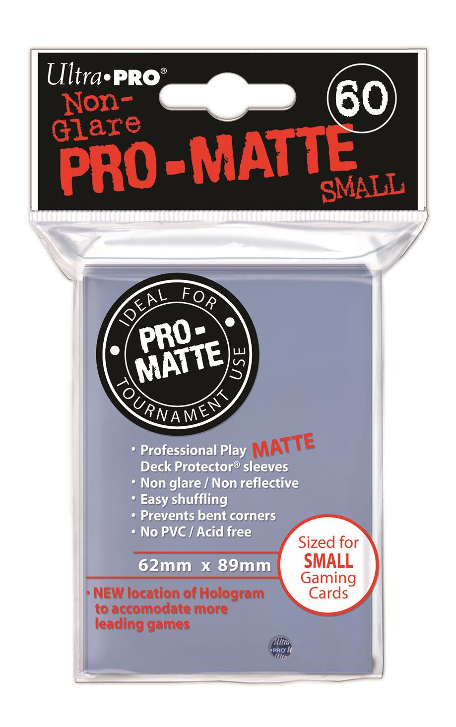 Ultra Pro Sleeves: Japanese Pro-Matte - Small Clear 60CT