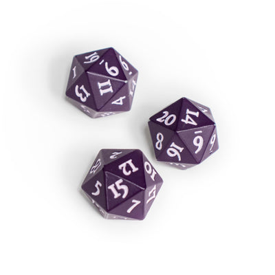 Ultra PRO Vivid Heavy Metal D20 Dice Midnight Plum (2-Pack)