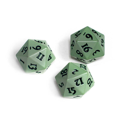 Ultra PRO Vivid Heavy Metal D20 Dice Set - Cool Matcha