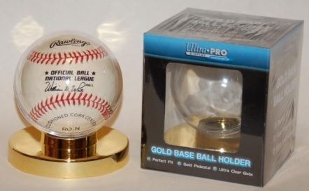 Ultra Pro Display: Baseball Holder - Gold Base