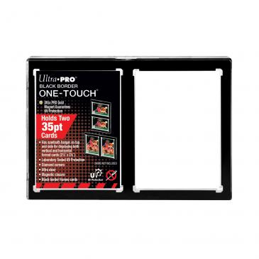 Ultra Pro: One-Touch - Magnetic Black Border 2-Card