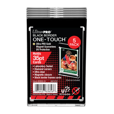 Ultra PRO 35PT Black Border UV ONE-TOUCH Magnetic Holder (5ct)
