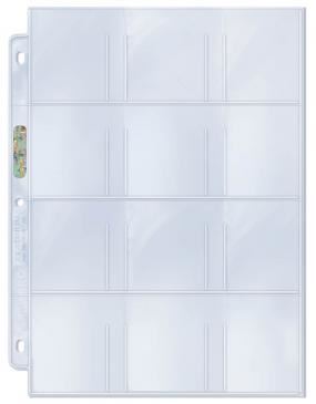 Ultra Pro 12-Pocket Platinum Pages (100 Count) - 2.25 x 2.5 Inch