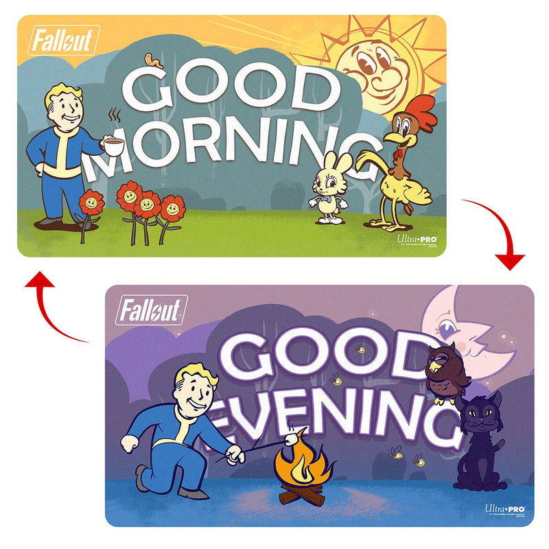 Ultra Pro Fallout Vault Boy Good Morning/Good Evening Double-Sided Playmat