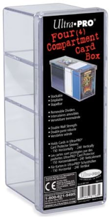 Ultra PRO 4-Compartment Clear Card Box