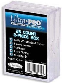 Ultra PRO 2-Piece 25-Count Clear Card Storage Boxes (2ct)