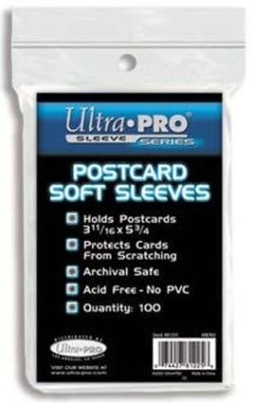 Ultra PRO Postcard Soft Sleeves 100ct