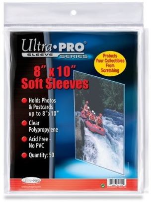 Ultra PRO 8" x 10" Soft Sleeves (50ct) for Photos & Postcards