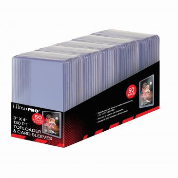 Ultra Pro 130pt Top Loader & Sleeve Combo (50 Count) - Standard Size