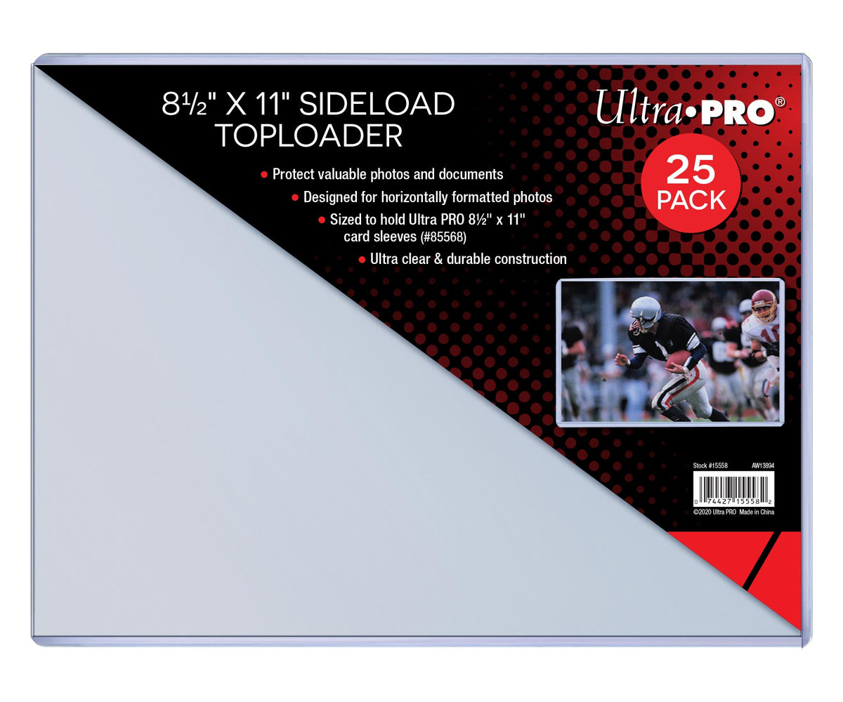 Ultra Pro: 8.5 x 11-Inch Side Load Top Loader 25CT