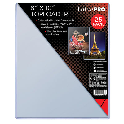 Ultra PRO 8 x 10-Inch Top Loader 25ct Pack