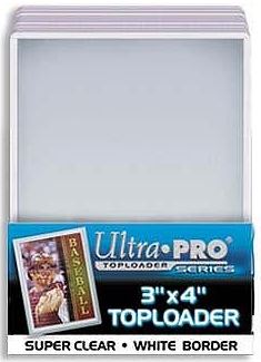 Ultra PRO 3 x 4 White Border Toploader 25ct