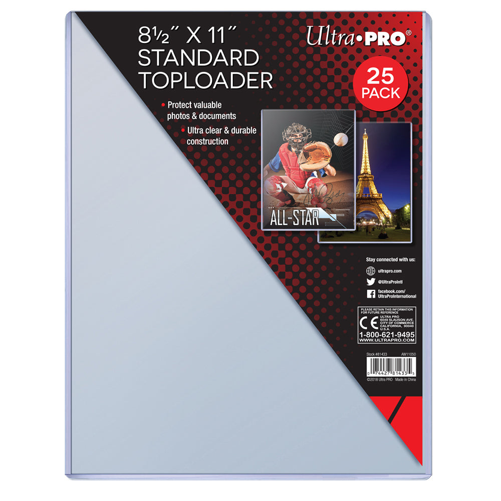 Ultra Pro: 8.5 x 11-Inch Rigid Top Loader